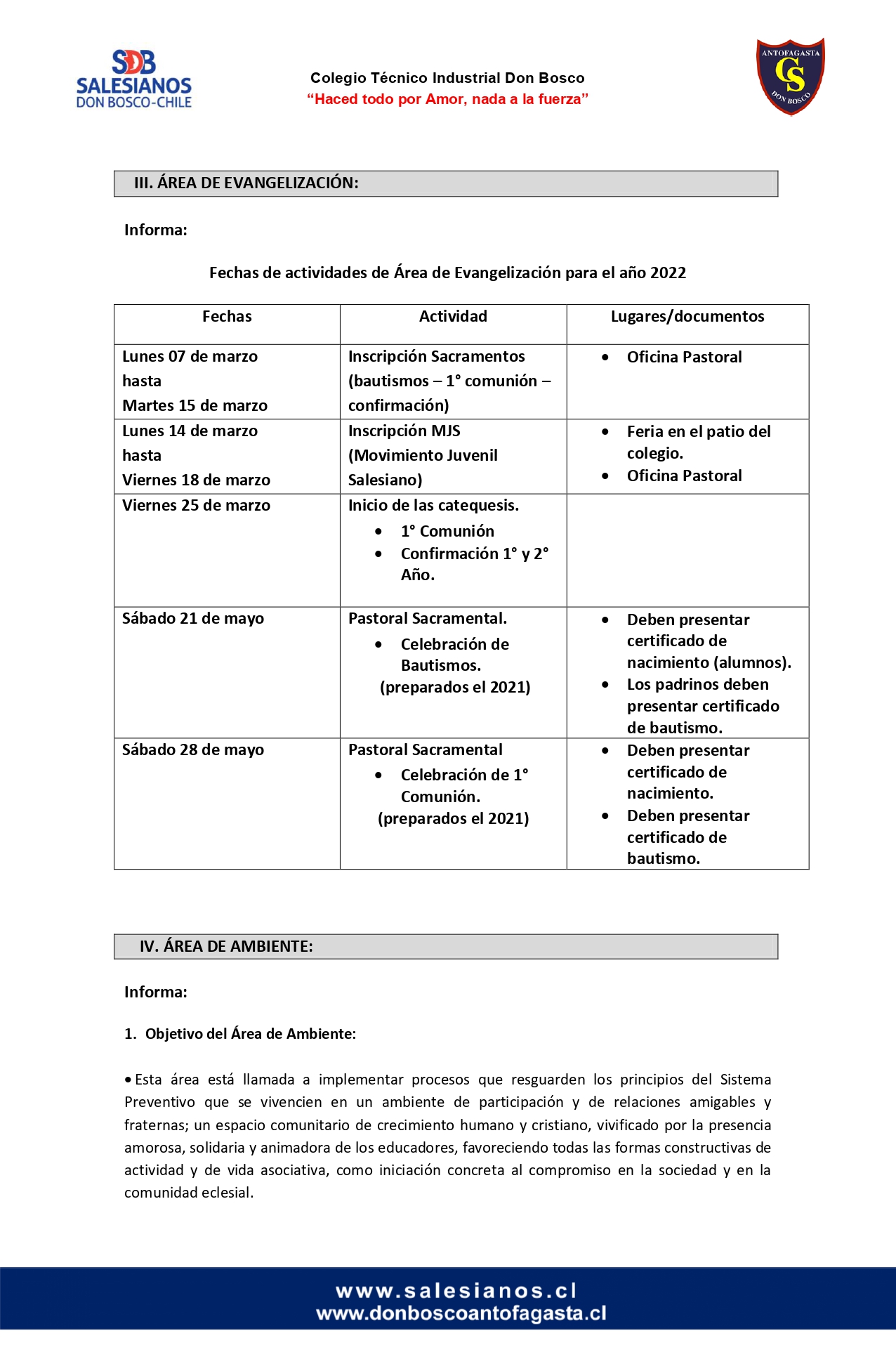 CIRCULAR Nº2 2022 INFORMA REUNIÓN DE PADRES Y APODERADOS 10 Y 14 DE MARZO DE 2022. page 0003