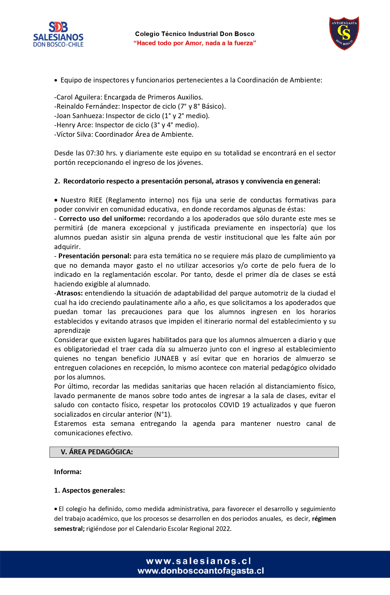 CIRCULAR Nº2 2022 INFORMA REUNIÓN DE PADRES Y APODERADOS 10 Y 14 DE MARZO DE 2022. page 0004