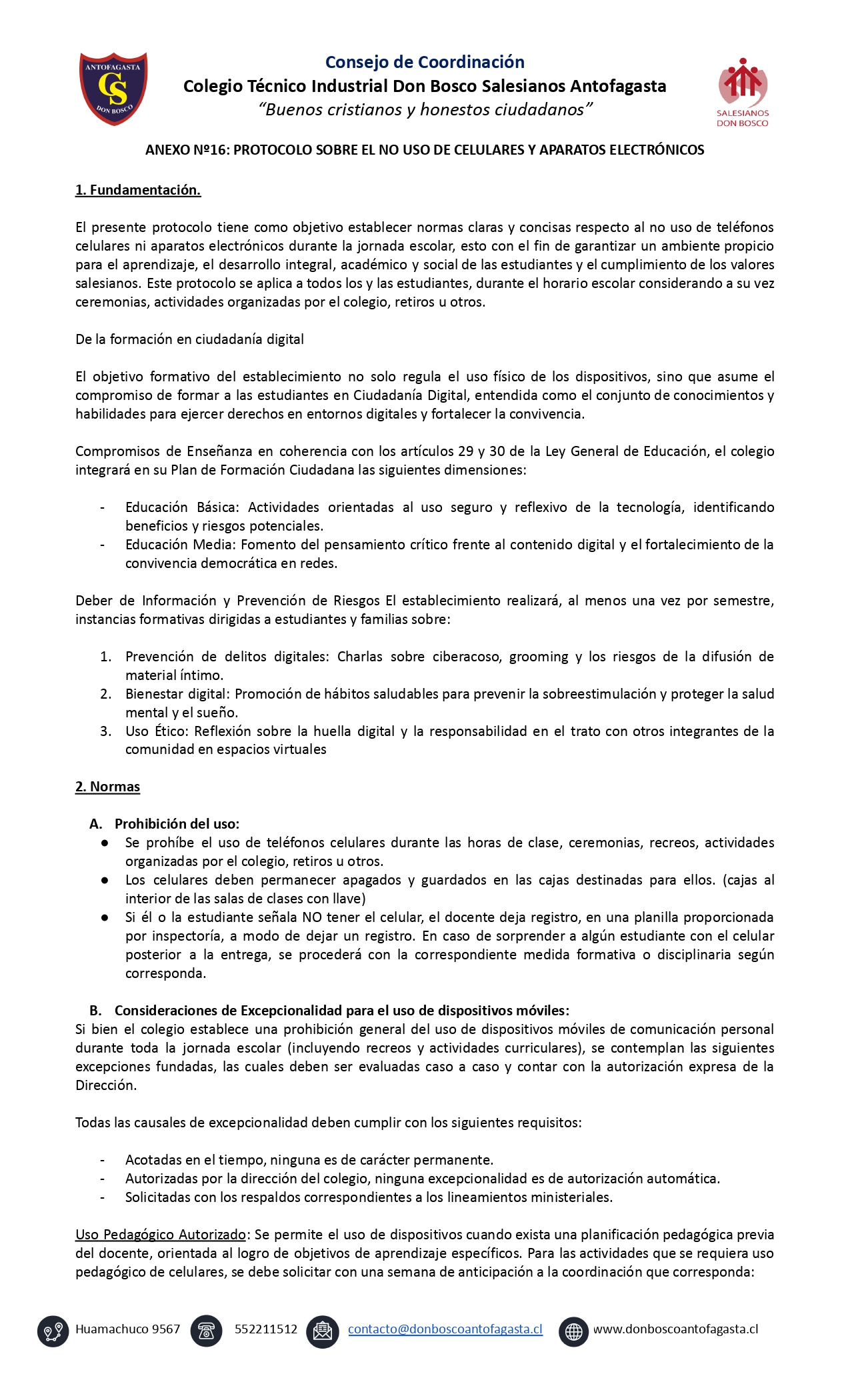 Circular Nº11 IMPLEMENTACION PROTOCOLO Nº16 SOBRE USO DE CELULARES Y DISPOSITIVOS ELECTRONICOS.docx page 0003