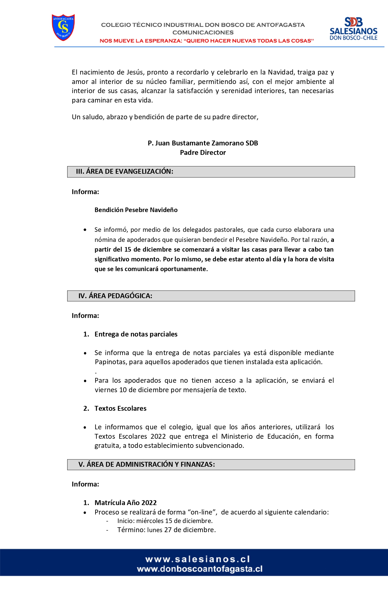 CIRCULAR Nº30 INFORMA REUNIÓN DE PADRES Y APODERADOS JUEVES 09 DE DICIEMBRE DE 2021. page 0002
