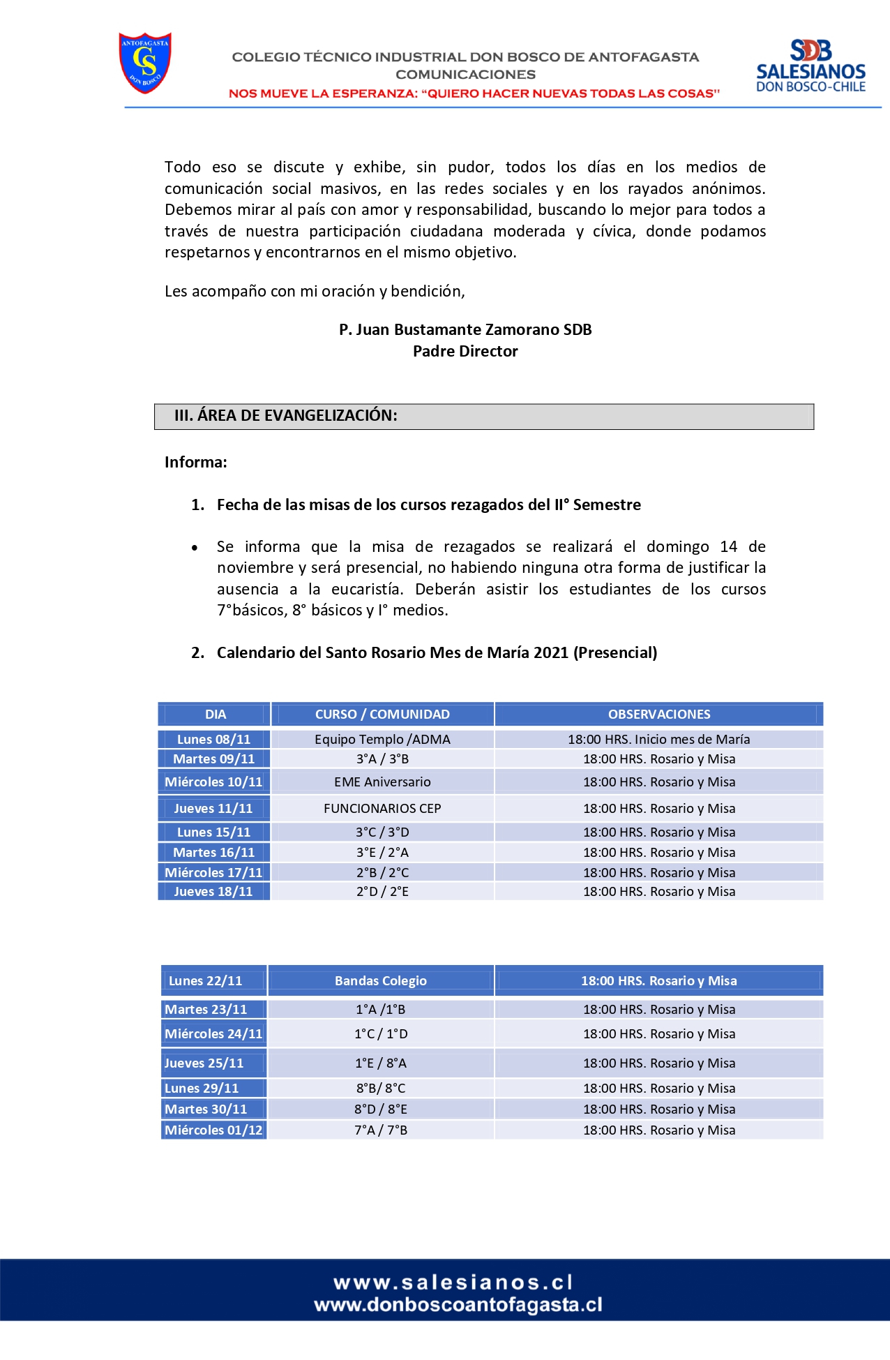 CIRCULAR Nº26 INFORMA REUNIÓN DE PADRES Y APODERADOS JUEVES 04 DE NOVIEMBRE DE 2021 page 0002