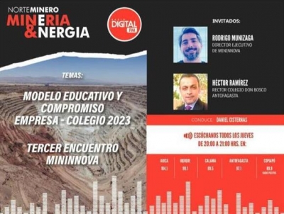 Entrevista a rector, Héctor Ramírez Araya, en programa radial Norte Minero, Minería y Energía 2023