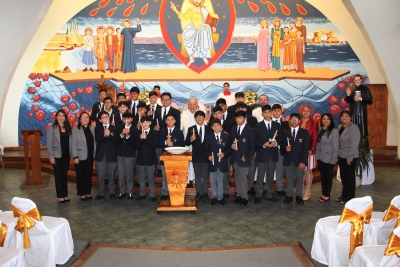22 estudiantes del Colegio Don Bosco de Antofagasta recibieron el sacramento del Bautismo