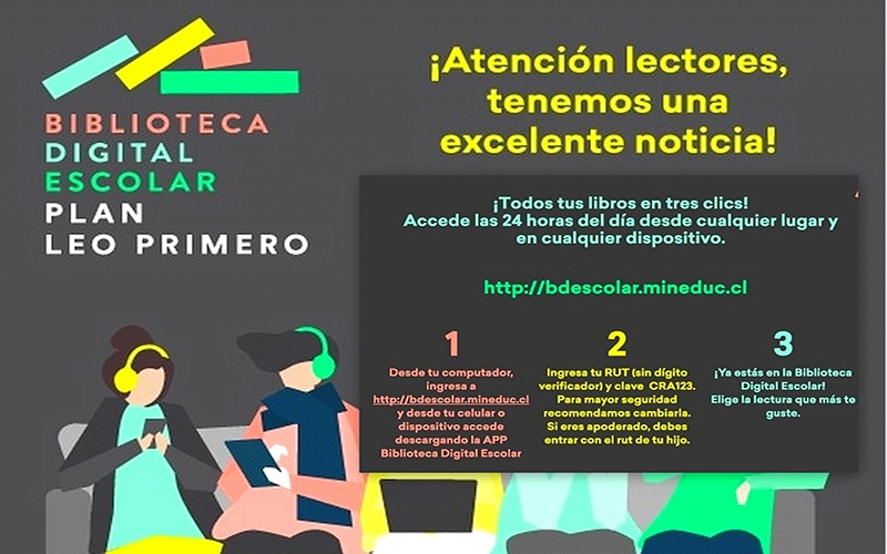 Centro de Recursos del Aprendizaje (CRA) invita a los alumnos del Colegio Técnico Industrial Don Bosco Antofagasta a usar Biblioteca Digital Escolar