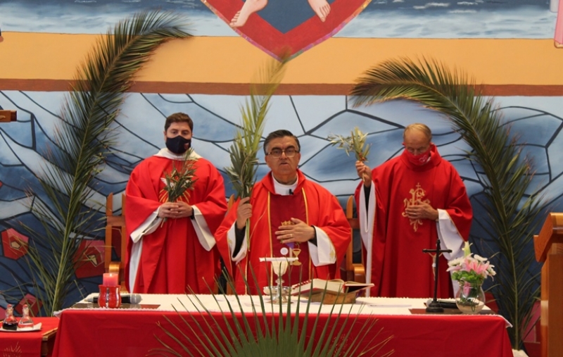 Con misa de Domingo de Ramos Colegio inicia celebración de Semana Santa