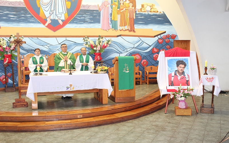 Colegio Técnico Industrial Don Bosco Antofagasta celebró eucaristía donde se destacó al nuevo beato de la Iglesia Católica, Carlo Acutis, modelo de vida para los cristianos