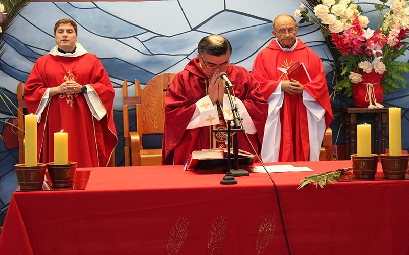 Colegio Don Bosco dio inicio a la Semana Santa con celebración de Domingo de Ramos