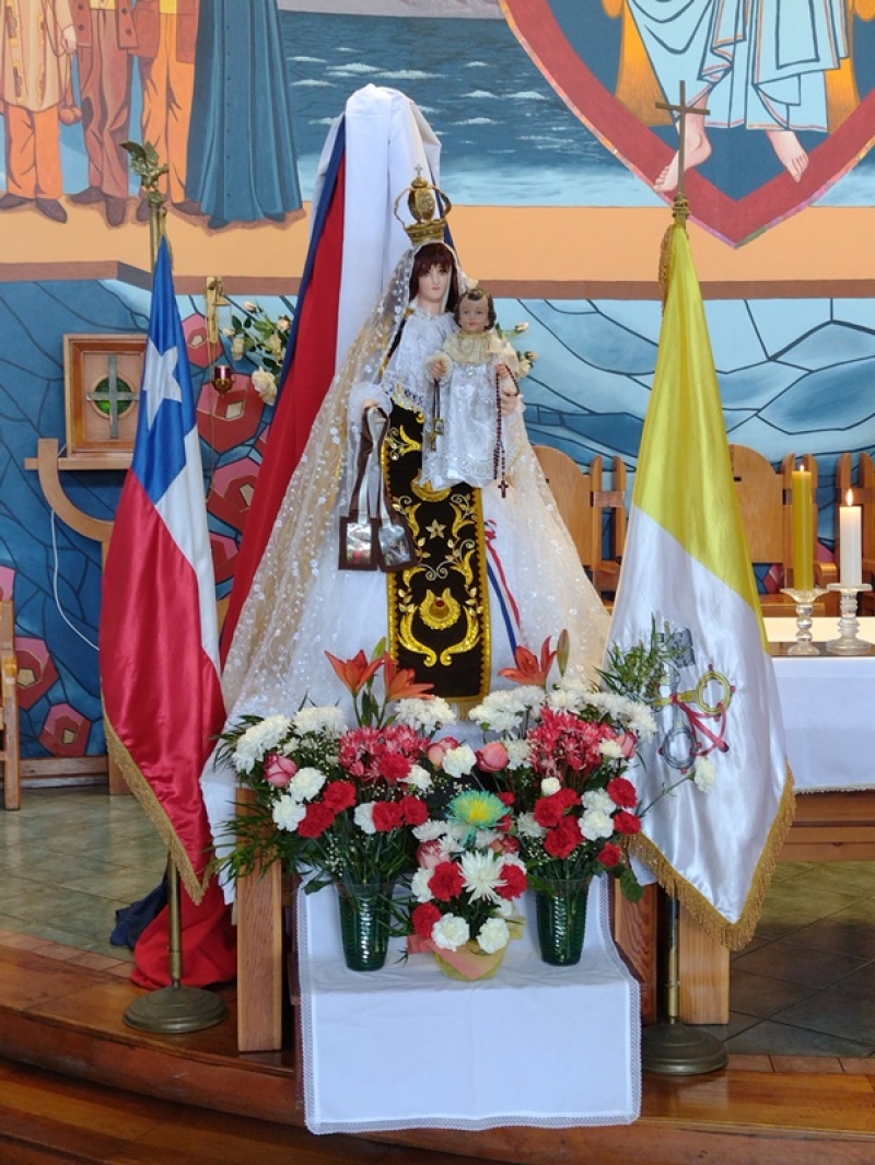Celebran Conmemoración de la Festividad de la Virgen del Carmen con solemne eucaristía en Templo Don Bosco