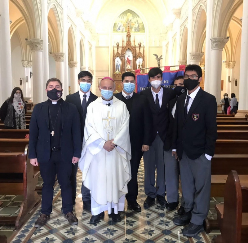 Estudiantes salesianos participaron en eucaristía de los colegios católicos celebrada por la Arquidiócesis de Antofagasta