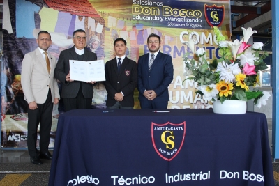Colegio Don Bosco Antofagasta y Cefomin firman convenio de vinculación y trabajo colaborativo en temas de seguridad y medio ambiente
