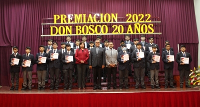 Ceremonia de Premiación distingue a mejores alumnos del año escolar 2022 del Colegio CTI Don Bosco Antofagasta