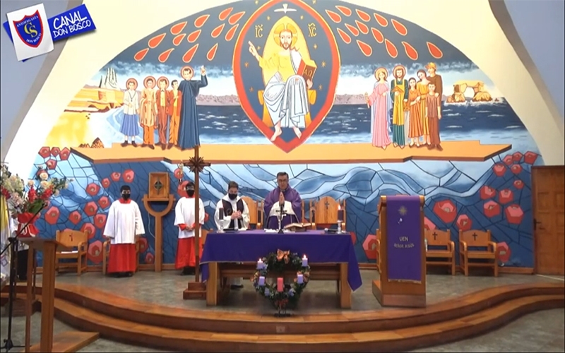 Comunidad del Colegio Técnico Industrial Don Bosco Antofagasta celebró eucaristía de Segundo Domingo de Adviento