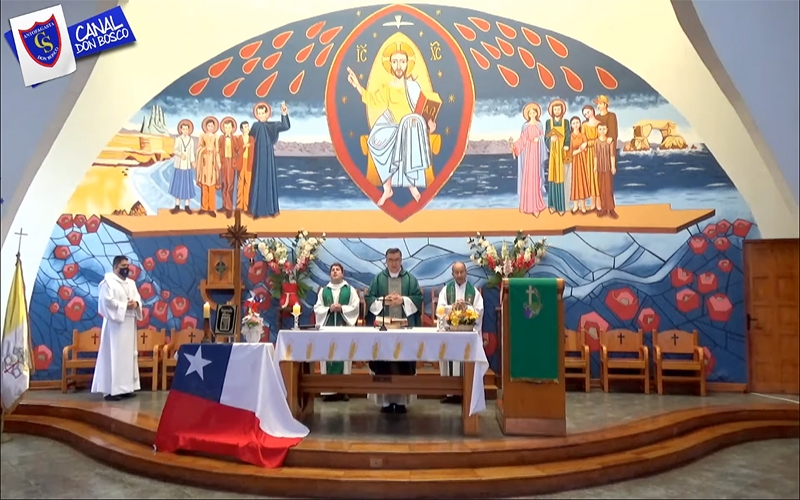Comunidad del CTI Don Bosco Antofagasta celebró eucaristía de Domingo 30° durante el año, donde Jesús nos enseña una nueva forma de amar
